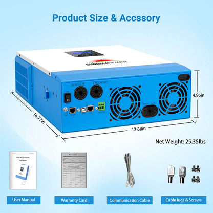 SunGoldPower Solar Charger Inverter 5000W 48V