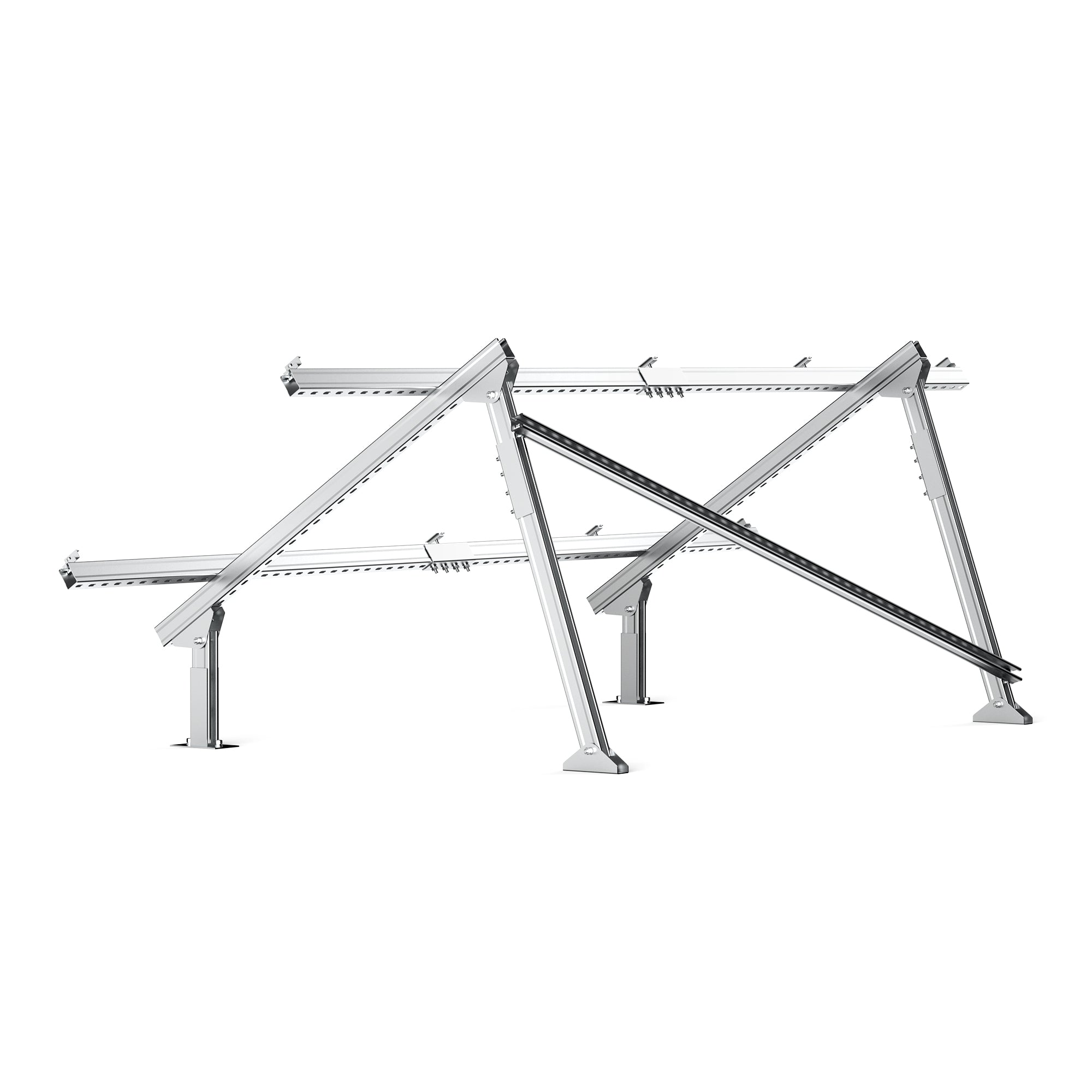 Rich Solar EcoWorthy Solar Ground Mount Adjustable Kit For 1 4 Panels