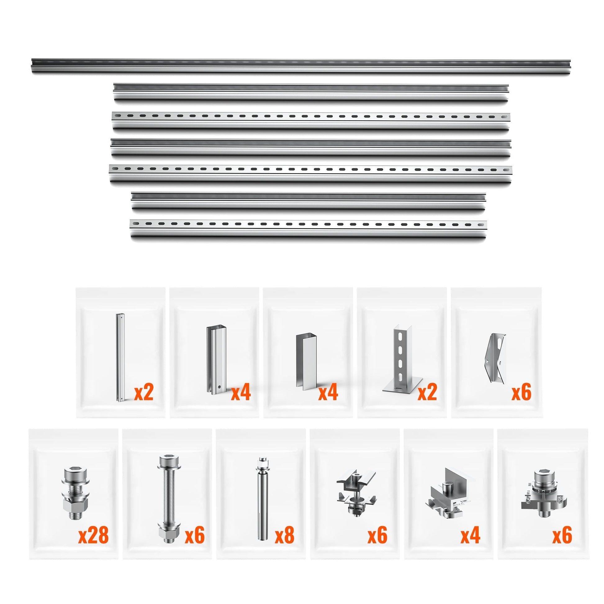 Rich Solar EcoWorthy Solar Ground Mount Adjustable Kit For 1 4 Panels