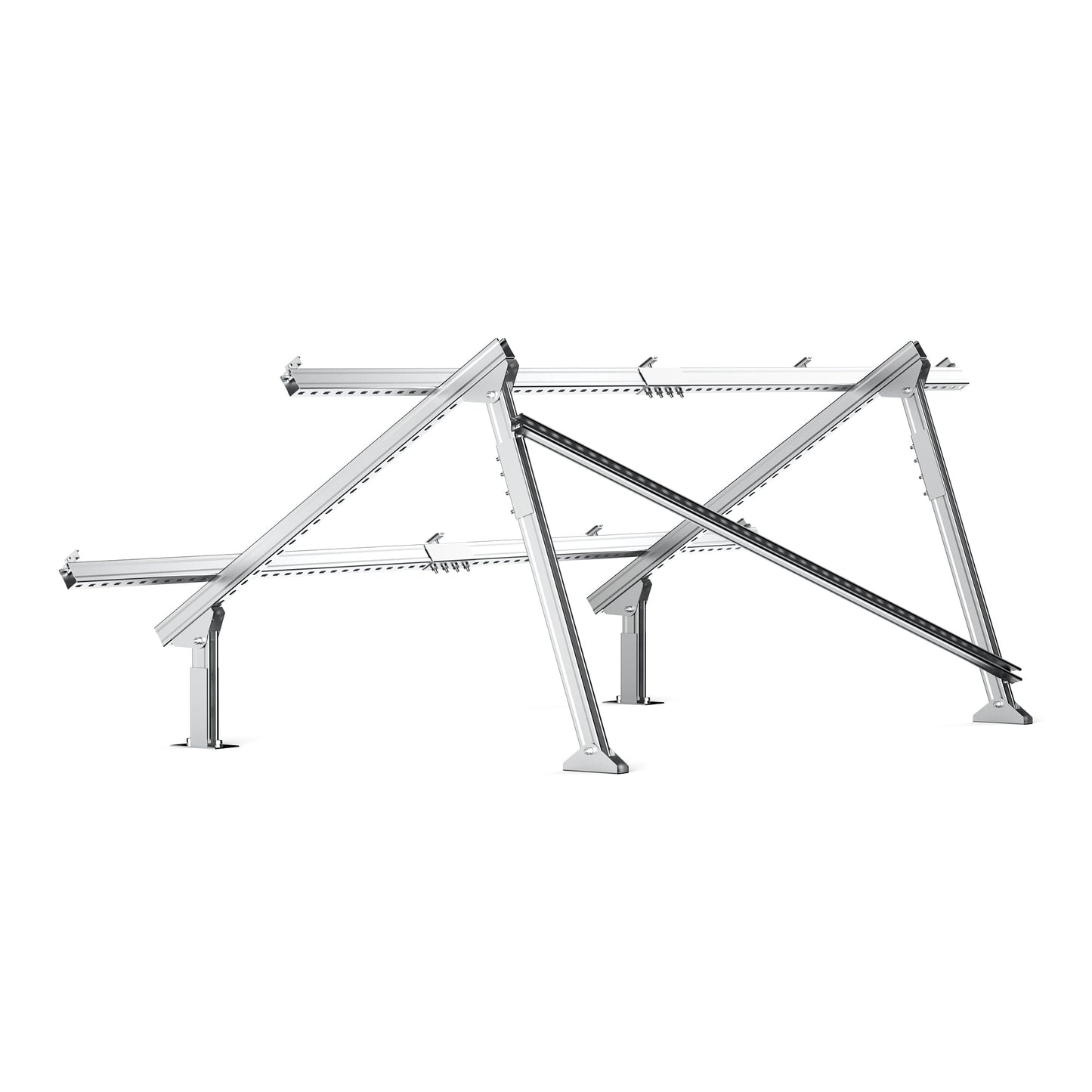 Rich Solar EcoWorthy Solar Ground Mount Adjustable Kit For 1 4 Panels