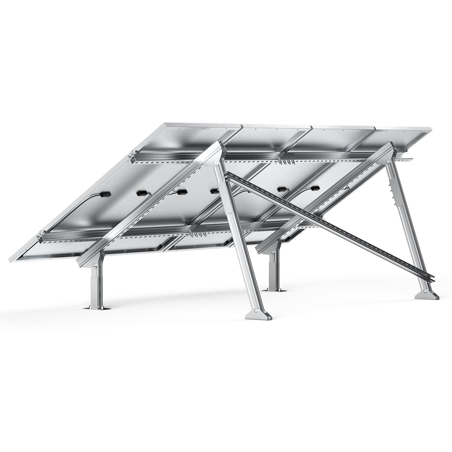 Rich Solar EcoWorthy Solar Ground Mount Adjustable Kit For 1 4 Panels