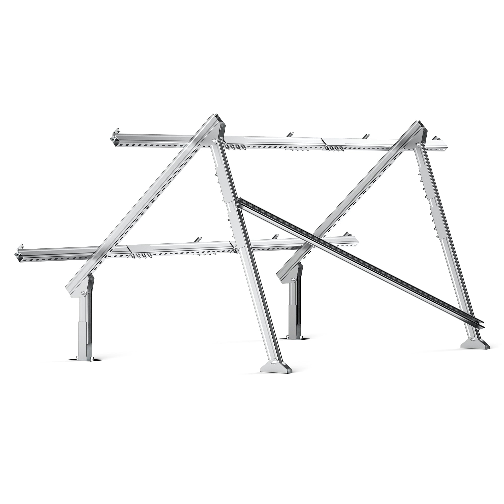 Rich Solar Eco-Worthy Solar Ground Mount For 1-4 Panels Adjustable Easy Install