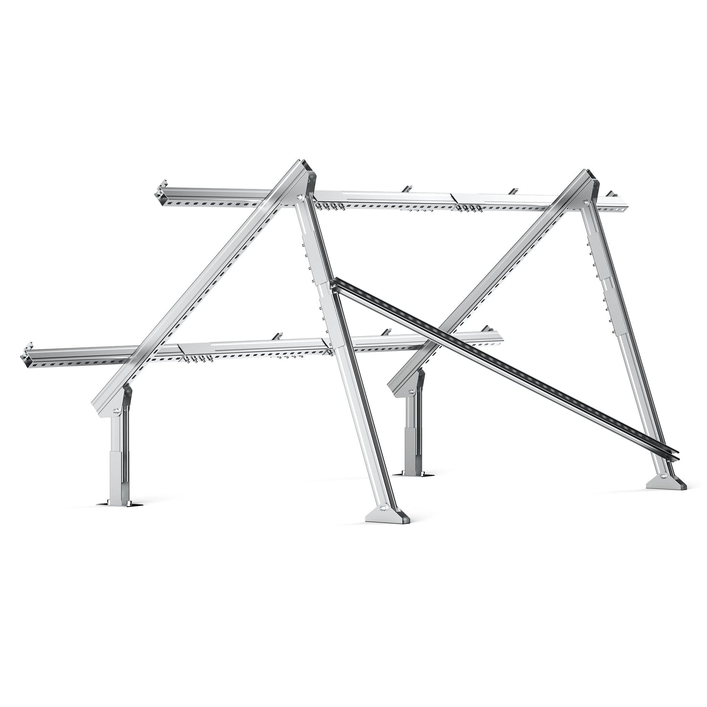 Rich Solar Eco-Worthy Solar Ground Mount For 1-4 Panels Adjustable Easy Install