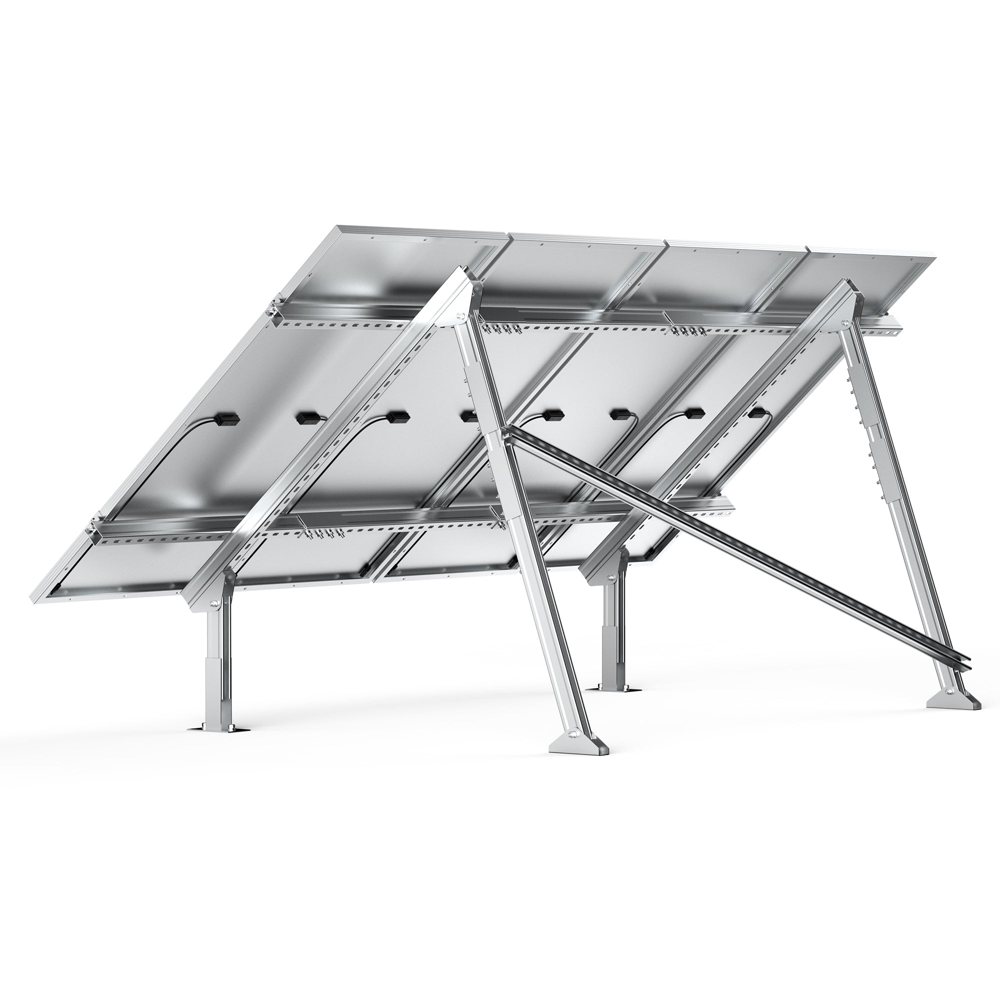 Rich Solar Eco-Worthy Solar Ground Mount For 1-4 Panels Adjustable Easy Install