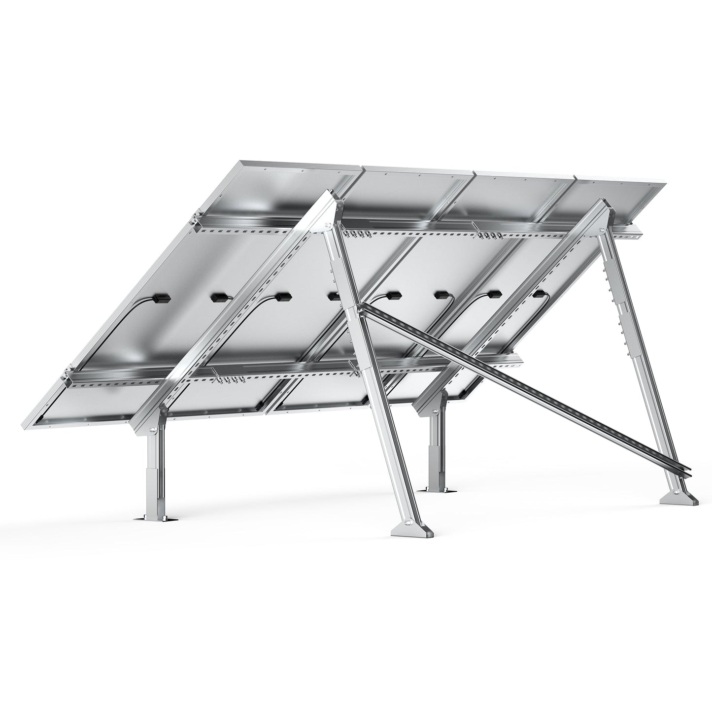 Rich Solar Eco-Worthy Solar Ground Mount For 1-4 Panels Adjustable Easy Install