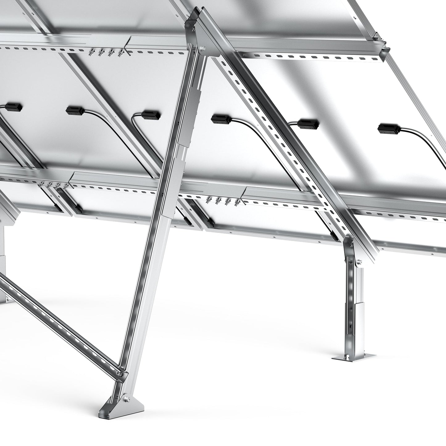 Rich Solar Eco-Worthy Solar Ground Mount For 1-4 Panels Adjustable Easy Install