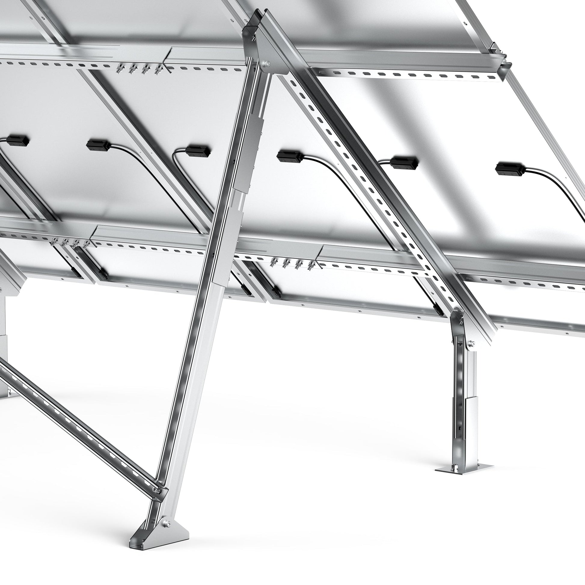 Rich Solar Eco-Worthy Solar Ground Mount For 1-4 Panels Adjustable Easy Install