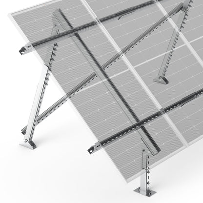 Rich Solar Eco-Worthy Solar Ground Mount For 1-4 Panels Adjustable Easy Install