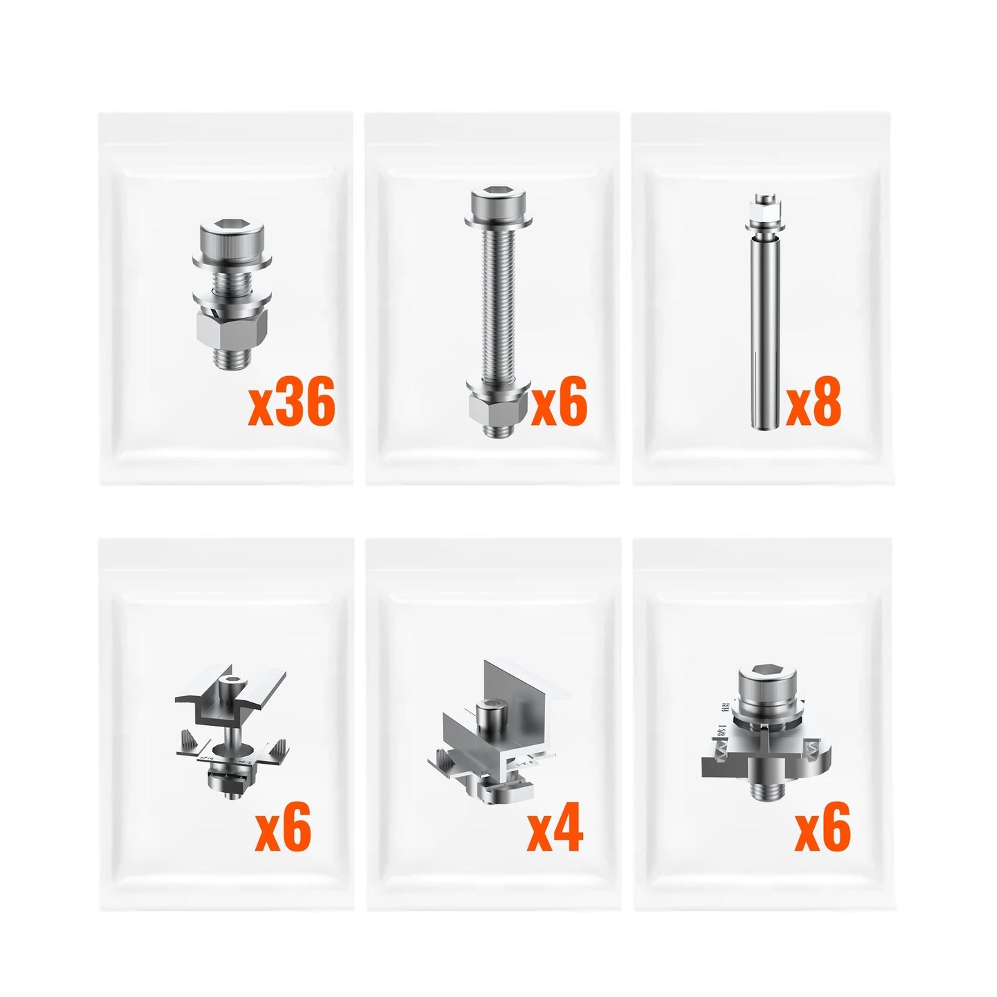 Rich Solar Eco-Worthy Solar Ground Mount For 1-4 Panels Adjustable Easy Install