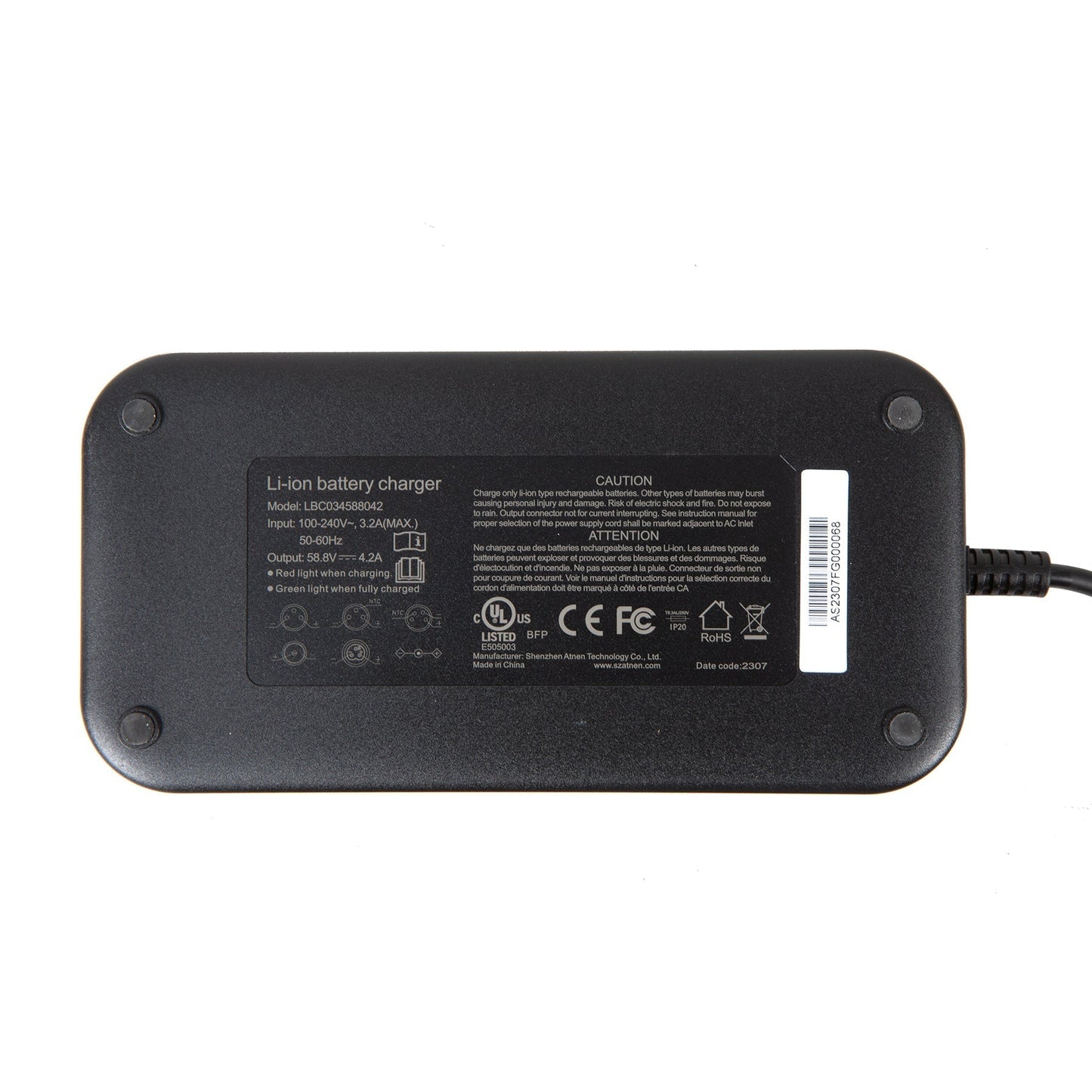 Eurorau Electric Bike Charger 52V4A