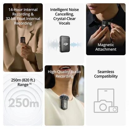 DJI Wireless Microphone System for Camera & Smartphone