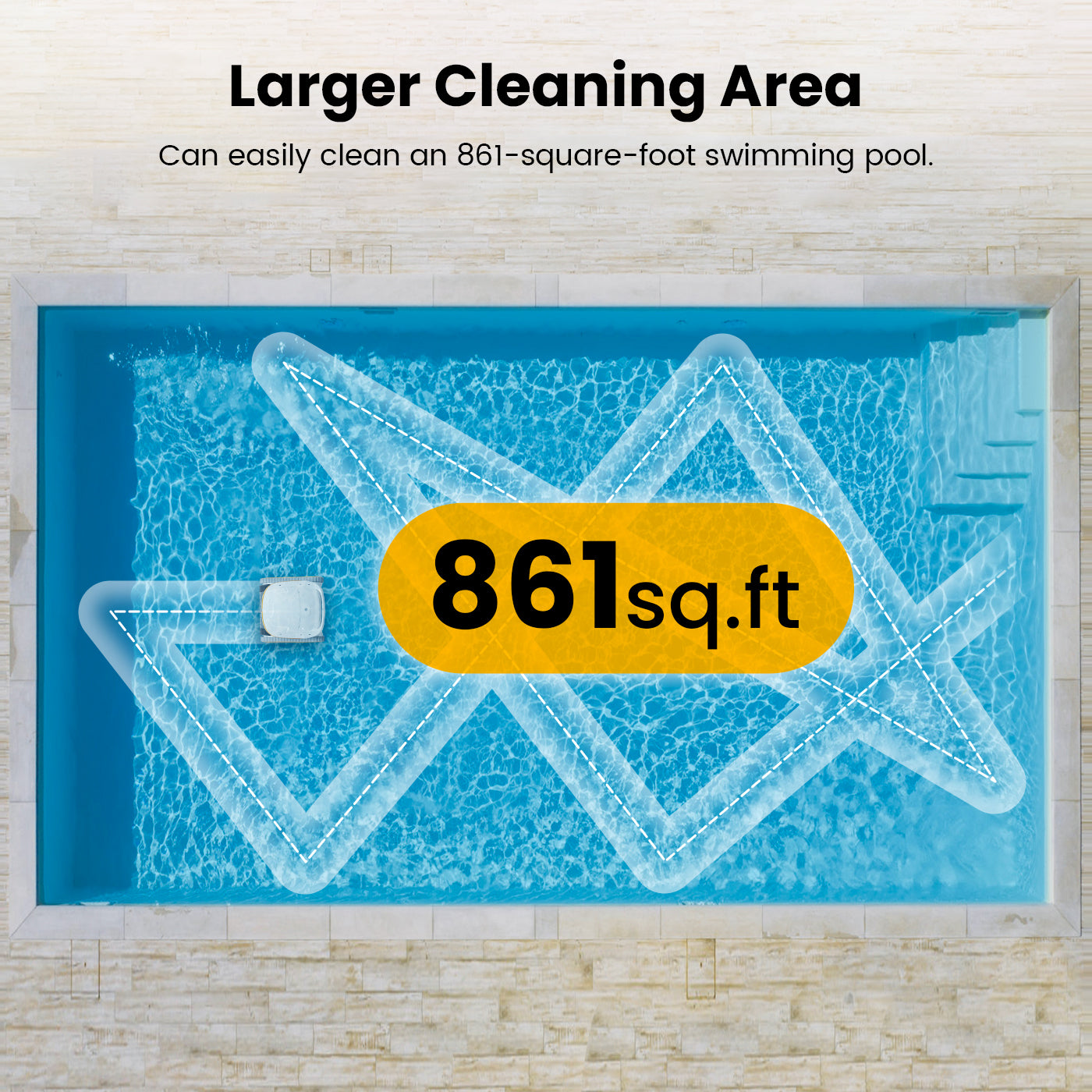 CHASING Poolmate Hydro 3 Cordless For Inground/Above Ground Pools