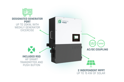 Fortress Power Envy 10kW Envy10 41.6A 240V Hybrid All-in-One Whole Home Inverter
