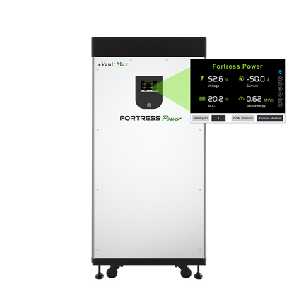Fortress Power eVault Max 18.5 kWh 48V Lithium Iron Phosphate Battery