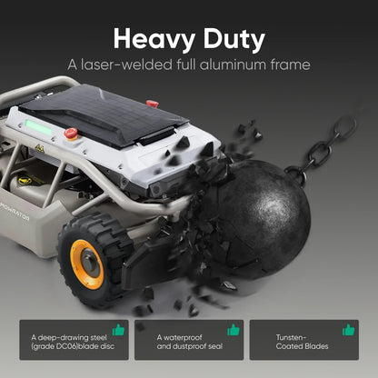 Mowrator Remote Control Lawn Mower 4WD Wide Wheels Edition