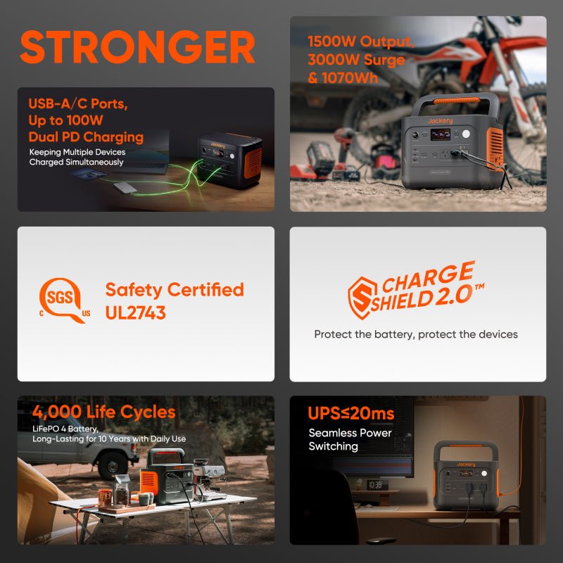 Jackery Portable Power Station Explorer 1000 v2