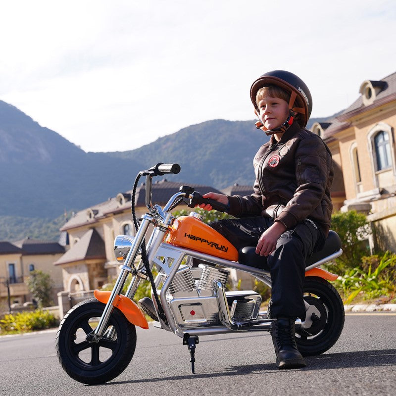 HappyRun Kids Electric Motorcycle