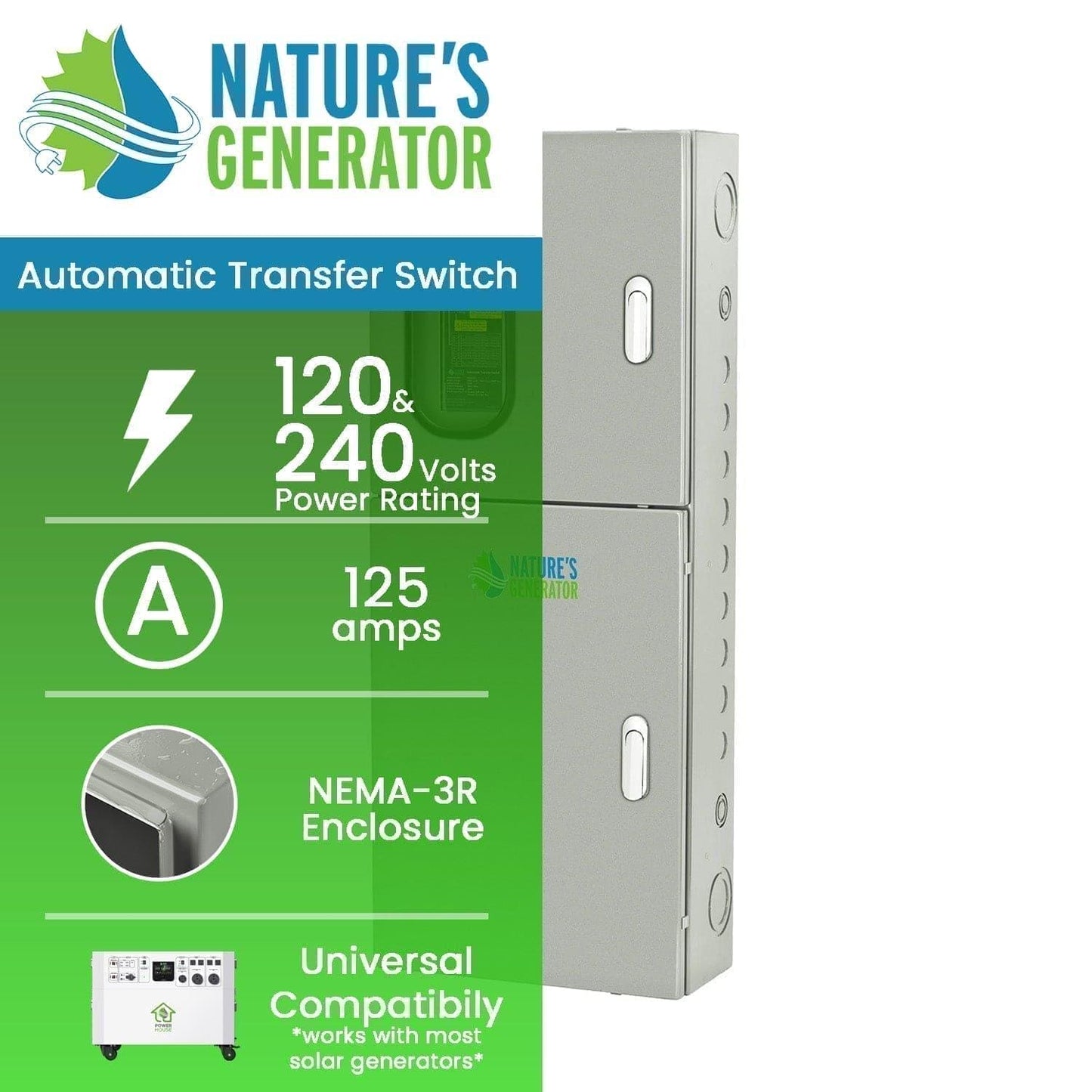 Natures Generator Automatic Transfer Switch 125A
