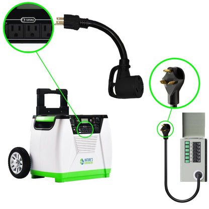 Natures Generator 30A to 15A Adapter