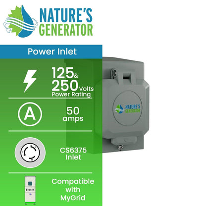 Natures Generator Power Inlet Box 50A