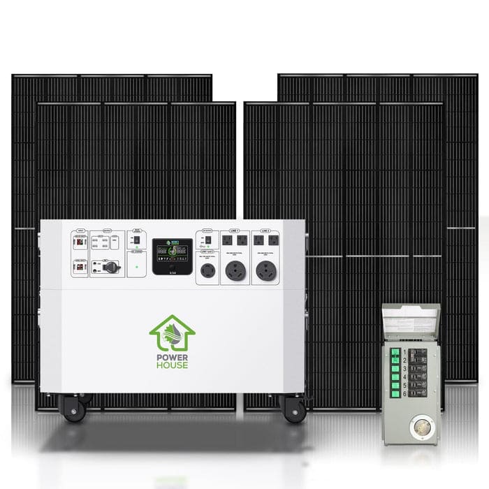 Nature's Generator Powerhouse with Solar Panel and Transfer Switch