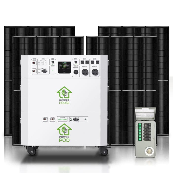 Natures Generator Powerhouse with Solar Panel and Transfer Switch