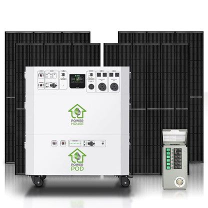 Natures Generator Powerhouse with Solar Panel and Transfer Switch