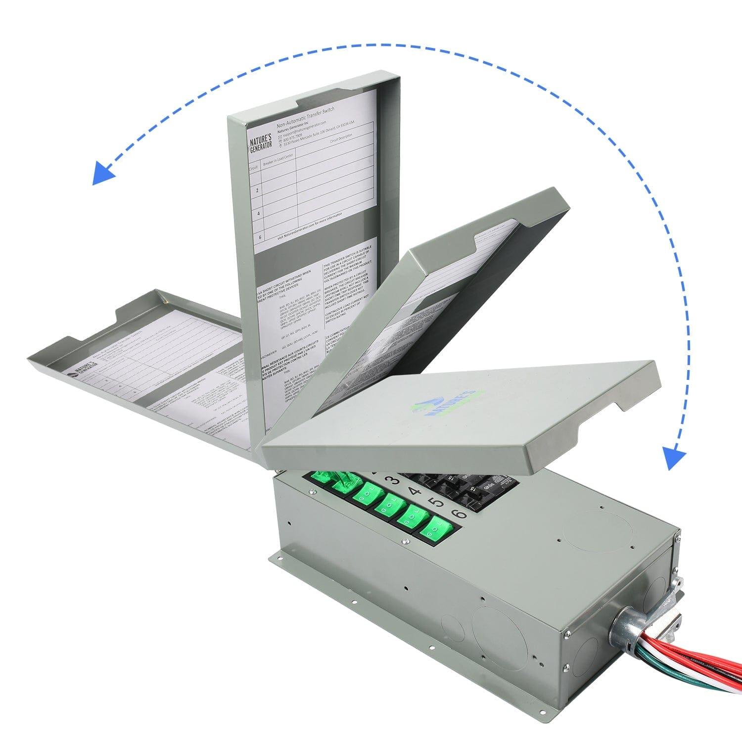 Nature's Generator Powerhouse with Solar Panel and Transfer Switch