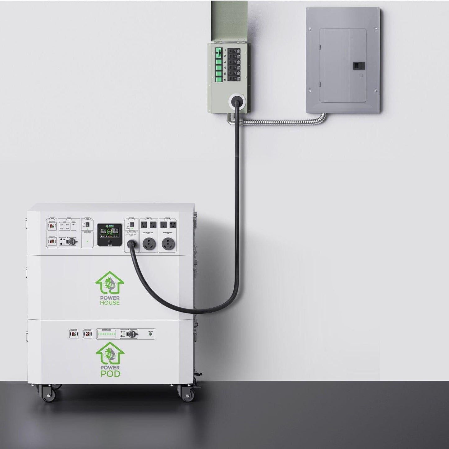 Natures Generator Powerhouse with Solar Panel and Transfer Switch