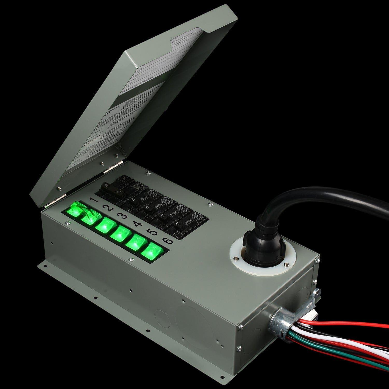 Nature's Generator Powerhouse with Solar Panel and Transfer Switch