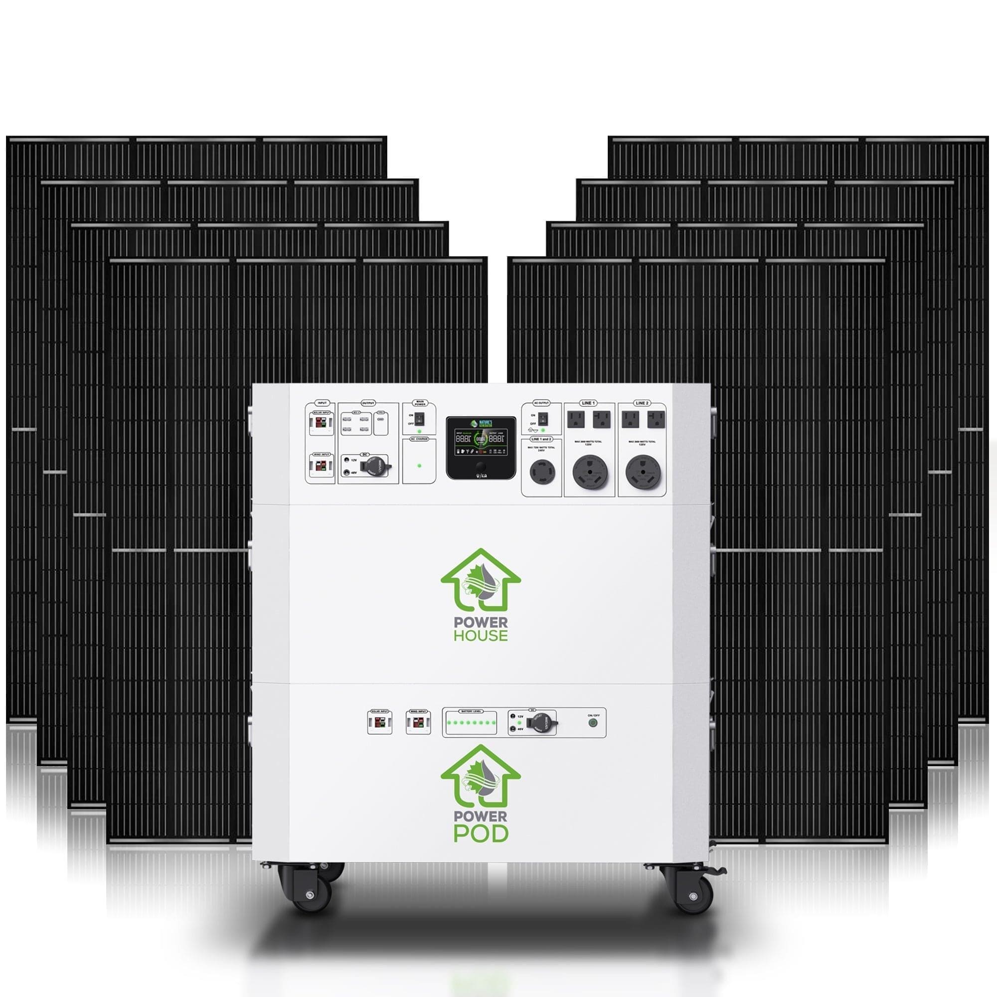 Nature's Generator Powerhouse with Solar Panel