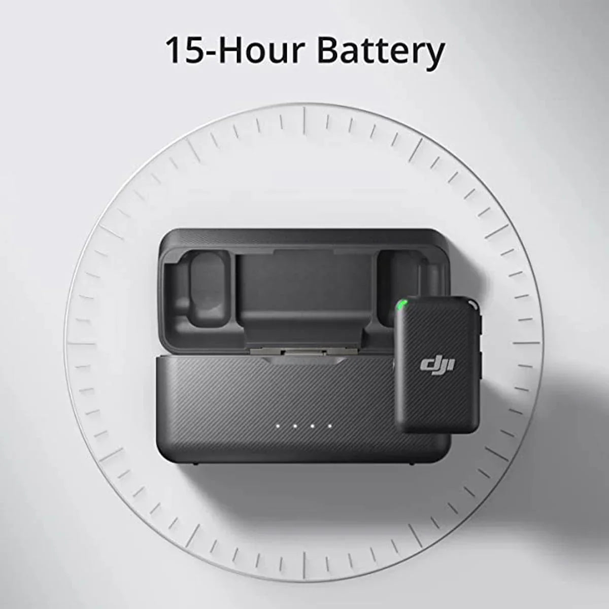 DJI Microphone 250m Range 15Hour Battery (2TX+1RX+Charging Case)