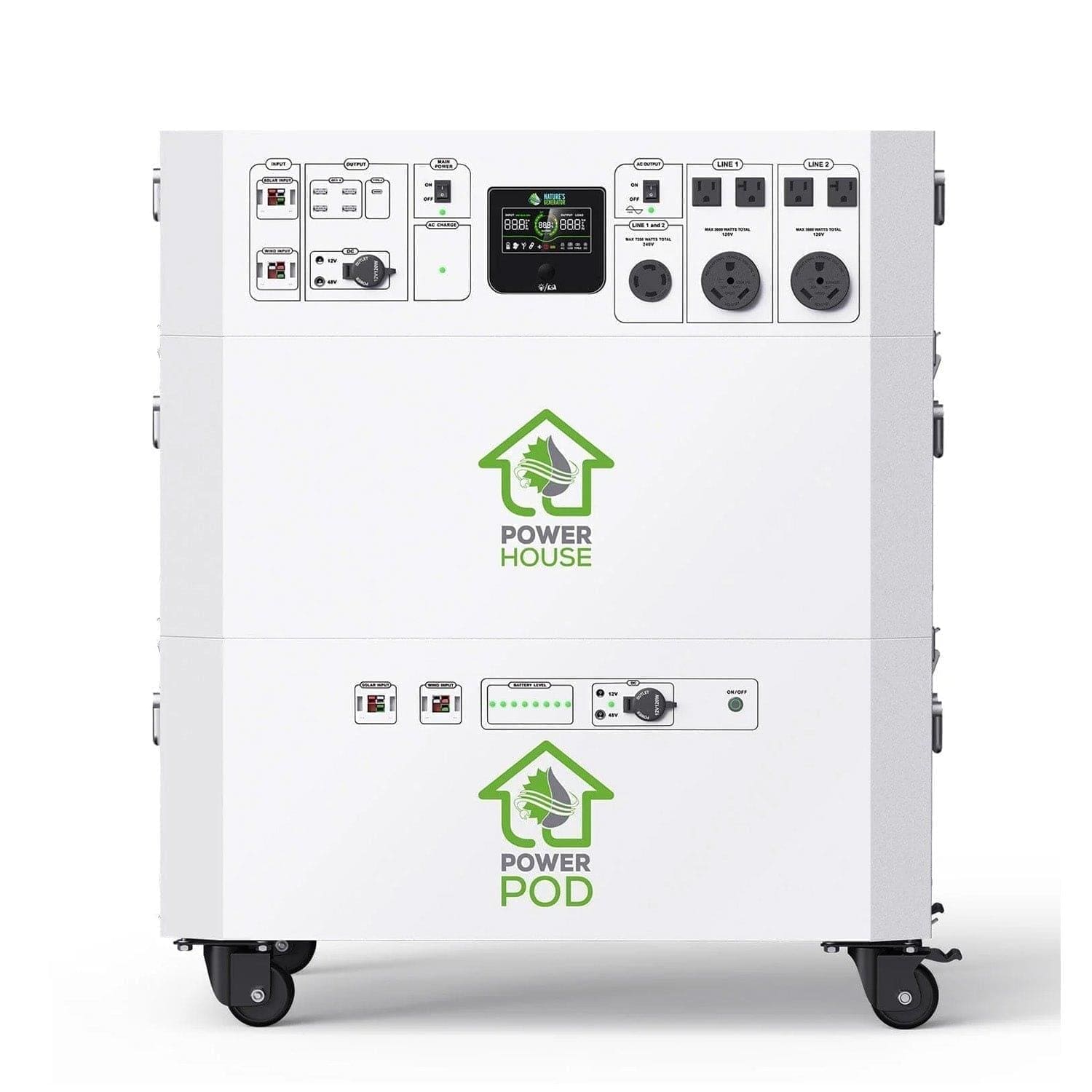 Nature's Generator Powerhouse with Solar Panel