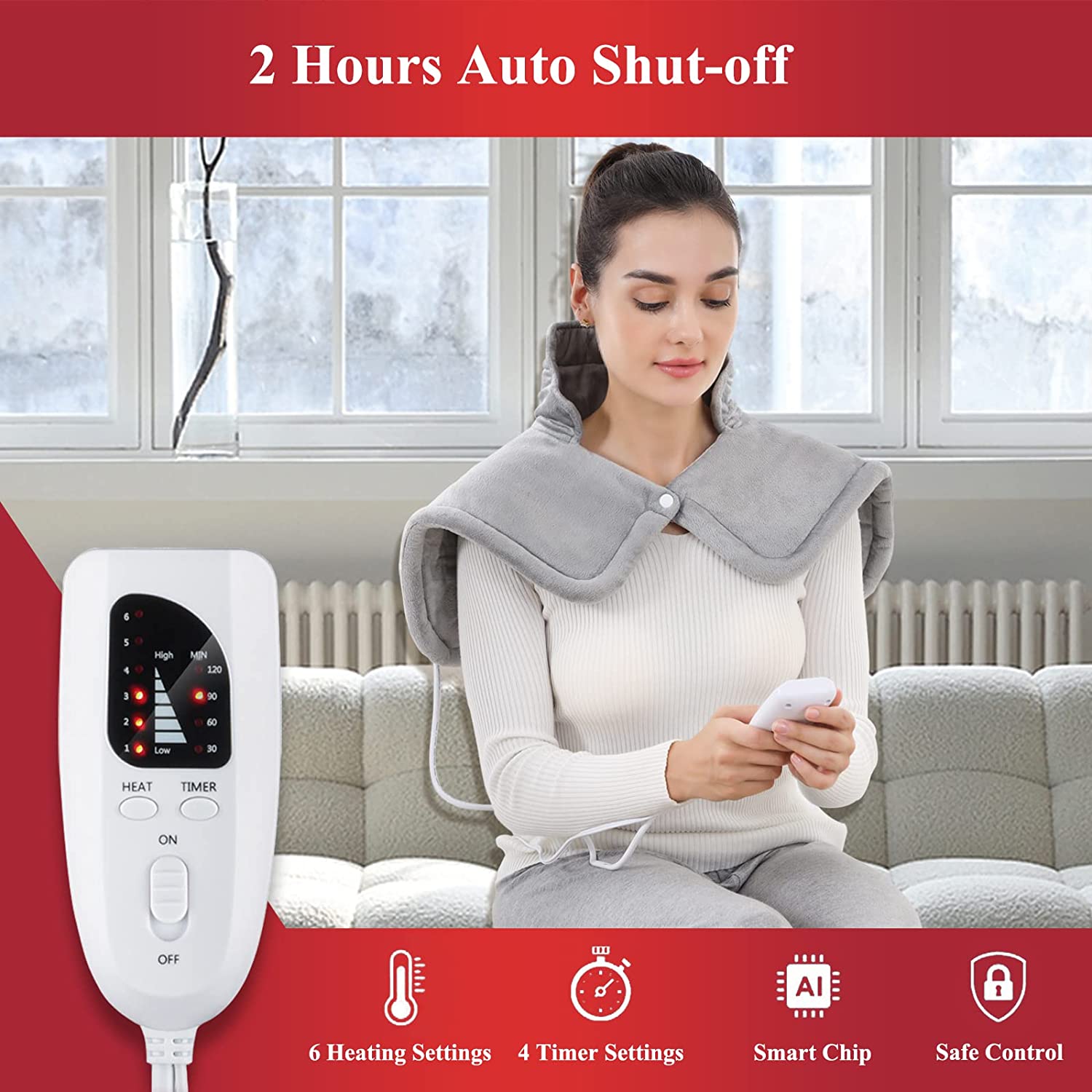 Jackery Heating Pad Shoulder & Neck